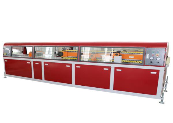 PVC WPC Plastic Profile Extrusion Line , Twin Screw Extruder Machine Popular