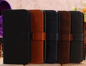 China Pu leather case for samsung s5 with high quality pu leather case factory