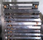 Stainless Steel Trolley For Moving The Plastic Drying Trays / Movable Wheels