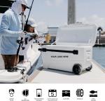 55 Quart Best Sell Ice Box 4 Wheel Premium Wheeled Cooler Foam Insulation