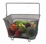 Modern Style Washable Basket Metal Black Wire Chest Freezer Organiser Fruit