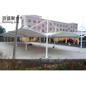 China Membrane fabric Waterproof Car Tensile Car Parking Shades Workshop Steel Structure OEM ODM factory