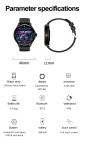 Health Monitor Women's Bluetooth Watch Amoled Calling Smartwatch For Android IOS