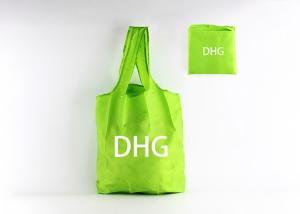 China Green Color Custom Logo Foldable Reusable Tote Bags For Promotional Use factory