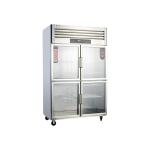Vertical Stainless Steel Fridge Freezer for Kitchen Upright Refrigeration