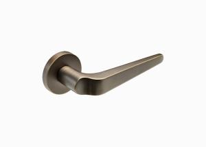 China Fashion Brass Door Handles 159mm 63mm Bronze Black Bronze PVD Chrome Lever Door Handles factory