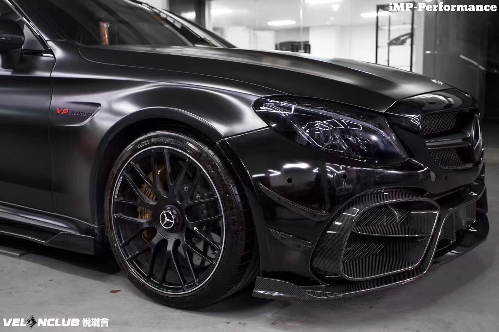 New Product for Mercedes W205 AMG C63 Coupe Body Kit C63 Coupe Upgraded IMP Style Front Bumper