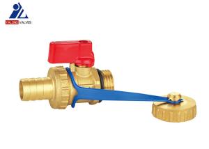 China 1/2 Inch Forged Brass Ball Valve Threaded Red Handle factory