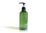 500ml Translucent Green Lotion Bottle / Round Cosmetic Bottles With Sleek Neck