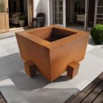 Garden Weathering Steel 3mm Thick Outdoor Steel Fireplace Round/Square