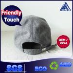 Dark Grey 100% Cotton Unisex Baseball Caps Sweatband 3D Raised Emebroidered Logo