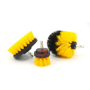China Family Use 3 Piece Drill Scrub Brush PP Nylon Material factory