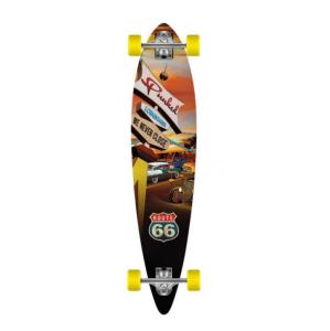 China Punked Skateboards Pintail Route 66 Diner Longboard Complete Skateboard - 9&quot; x 40&quot; factory