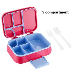 China Dishwasher Safe and Bpa-Free Plastic Bento Lunch Box with 800-1000ml Capacity factory