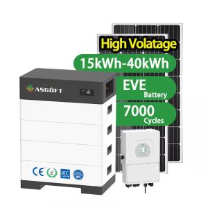 China Stackable home energy storage systems 100Ah ESS 15kwh-40kwh High Voltage Hybrid Energy Storage Battery factory