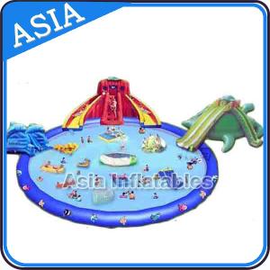 China Super Fun Inflatable Water Park , Amusement Park Games Equipment factory