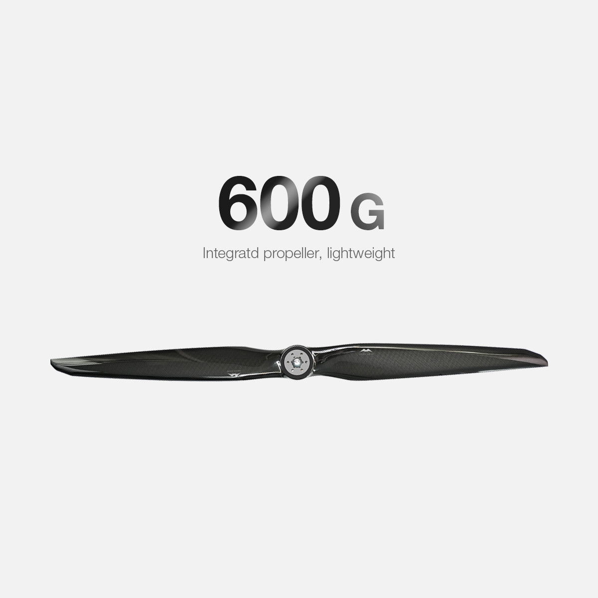 54 Inch Aerodynamic Profile Carbon Fiber Propeller For Multi Rotor Drone And Paramotor