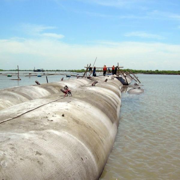 High Strength White Color PP Multifilament Woven Geotextile Dewatering Geo Bags