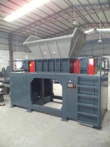 China Strong car tires shredder twin 2 shaft shredder machine tire recycling shredder factory