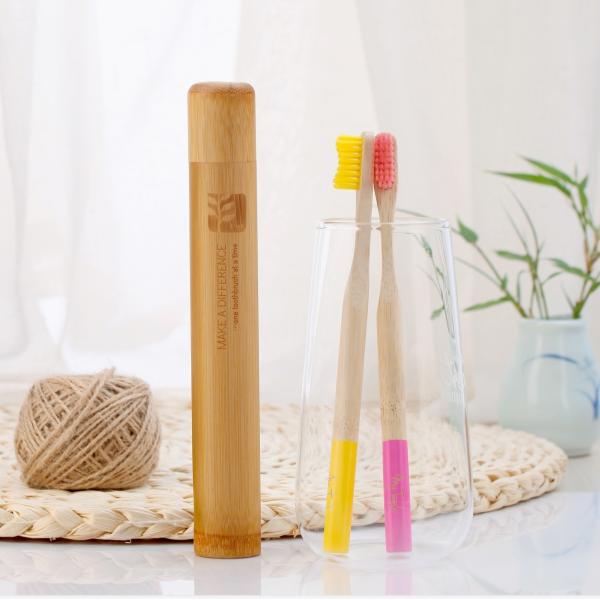 China Camping Bamboo Toothbrush Case 30 Grams Compostable Toothbrush Cover Case factory