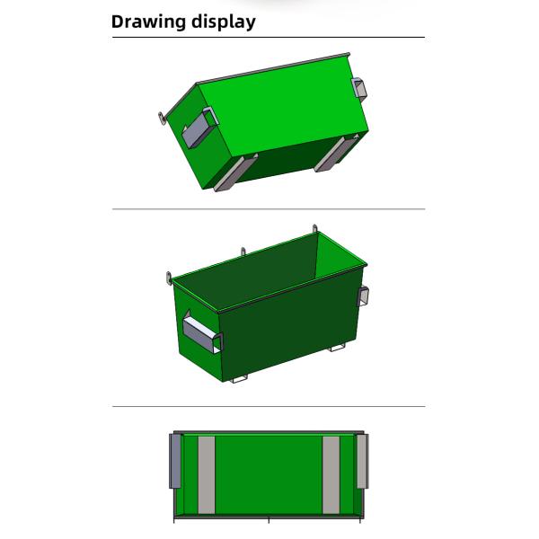 Recycling Hook Lift Dumpster Mobile Skip Bin Loader Truck Bins Roll On Off Container