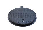 EN124 Locking Iron Single Seal Manhole Cover Customized Logo Epoxy Coated