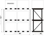 96 X 36 Inch Warehouse Pallet Shelving , 14 Gauge Industrial Steel Storage Racks