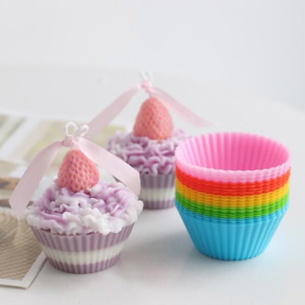 Non Stick Cake Molds Silicone Cupcake Liners Reusable