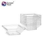 Wholesale custom mini hard plastic square plate seasoning saucer dish