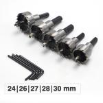 High Speed Steel Hole Cutter With Pilot Drills , Metal Cutting Hole Saw Bits
