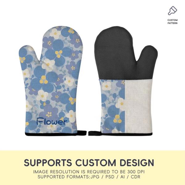 Personalized Sublimation Oven Mitt Blanks Best Heat Resistant Gloves For Sublimation