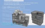 Multi-purpose Euro logistics plastic box ; Plastic turnover box, pp corrugated