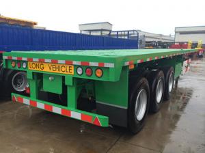 China multi axel trailer 40 tons capacity 20 foot flatbed trailer for sale  - CIMC VEHICLE factory
