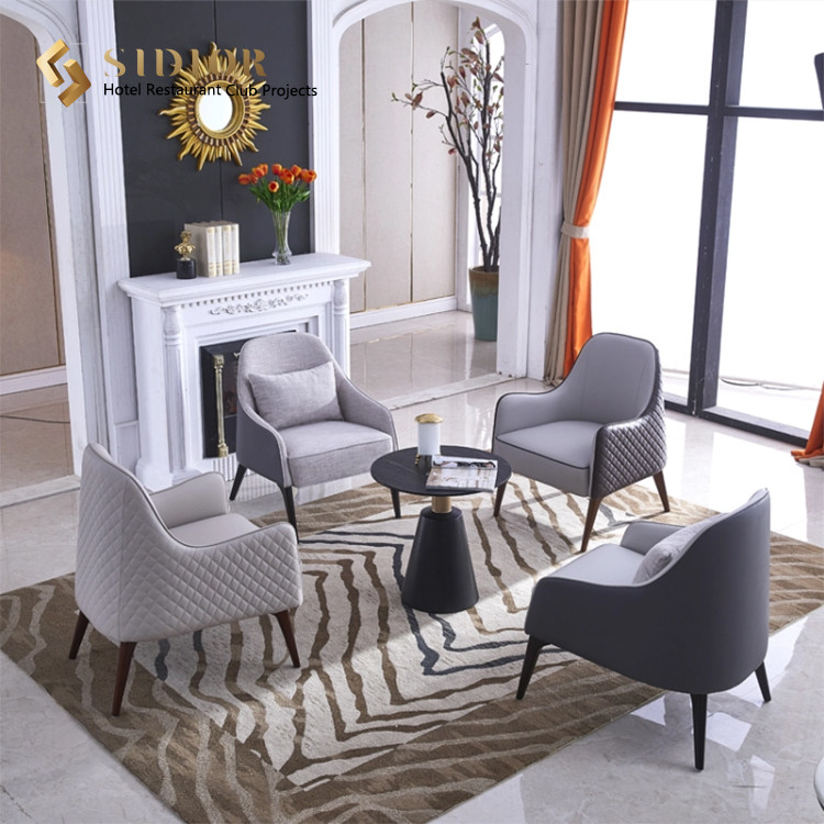 Comfortable Leather Chair, Leather Upholstered Chair, Leather Easy Chair, High Density Foam, PU Leather Upholstery