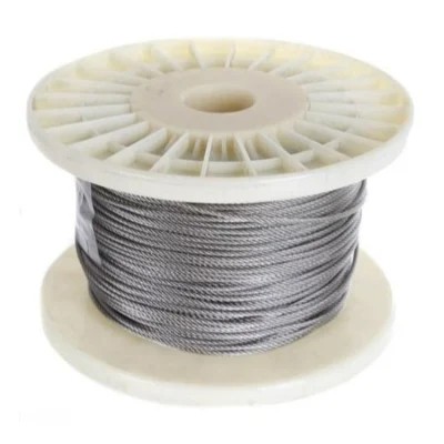 Flexible and Good 1/8" diameter Aircraft Cables 1x19 Wire Rope for Stainless Cable Rails Hardware Type 316 Stainless Steel