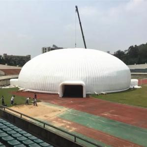 China 0.55mm Pvc Tarpaulin Lighting Inflatable Dome Tent For Event Party factory