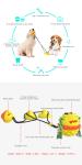 Sucker Drawstring Teeth Cleaning Dog Toy / TPR Double Ball Dog Food Dispenser