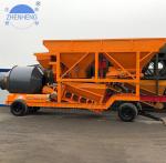 35CBM/Hour YHZM35 Mobile Concrete Batching Plant Easily Move