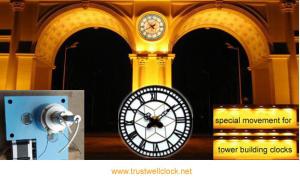 China replacement movement/mechanism for old tower church building clocks factory