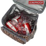 Large Leakproof Lunch Cooling Box with Strap for Work, School, Outdoor
