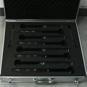 Crystal tuning fork transparent quartz gentle tapping on the ear for precise