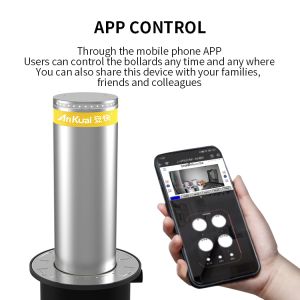 Customizable Hydraulic Bollard with LED Lights and Automatic Hydraulic System