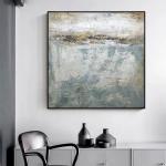 Contemporary Large Hand Painted Abstract Oil Painting on Canvas for Living Room