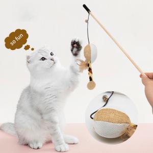 China Cat Teaser Stick Cat Toys Juguetes para Gatos Pet Toys Products for Your Feline Friend Picture Included factory