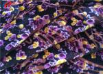 95 % Polyester 5 % Spandex 4 Way Stretch Velvet Fabric , Burnout Fabric For