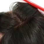 Top Quality 100% Remy Hair Women Toupee 14 16 inch natural black fine mono base