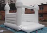 Outdoor 5x4m adults wedding white bouncy castle for wedding parties or events