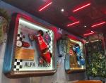 PE Foam Industrial Home Decor 3D Iron Car Painting Wall Art For Home Decoration