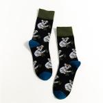 ODM Women'S Cotton Crew Socks Regular Style With Sewing Logo