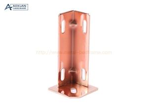 China Heavy Duty Bed Frame Connectors , Zinc Plated Corner Brace factory